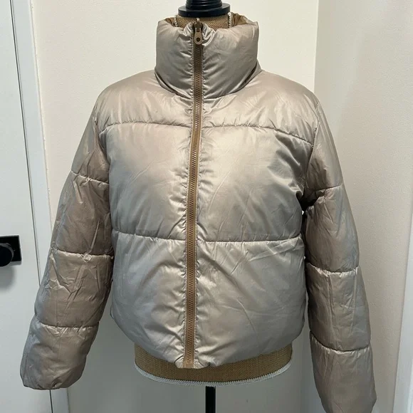 Reversible Brown Puffer Jacket - Picture 3 of 3